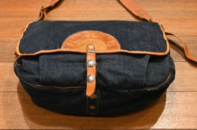 画像3: RRL RALPHLAUREN DENIM SHOULDER BAG ダブルアールエル デニム+レザー ショルダーバッグ 中古