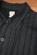 画像3: RRL RALPHLAUREN INDIGO STRIPE TWILL CHORE JACKET ダブルアールエル インディゴストライプ カバーオールジャケット(INDIGO/L)美中古  (3)