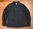 画像1: RRL RALPHLAUREN INDIGO STRIPE TWILL CHORE JACKET ダブルアールエル インディゴストライプ カバーオールジャケット(INDIGO/L)美中古  (1)