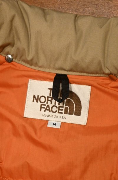 画像2: 80s THE NORTH FACE ノースフェイス ダウンジャケット 茶タグ アメリカ製【BEIGE/M】ビンテージ 中古 