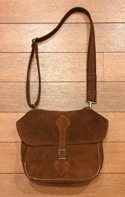 画像2: HOLD.　80s LL BEAN スエード スウェード ショルダーバッグ(BROWN)LLビーン ビンテージ 中古