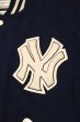 画像5: 90s DELONG NEWYORK YANKEES ヤンキース レザースリーブ バーシティジャケット アメリカ製(Navy×White/L)スタジャン (5)