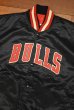 画像2: 90s STARTER 90s CHICAGO BULLS シカゴブルズ アワードジャケット アメリカ製(Black/L)スタジャン (2)