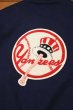 画像12: 90s DELONG NEWYORK YANKEES ヤンキース レザースリーブ バーシティジャケット アメリカ製(Navy×White/L)スタジャン (12)