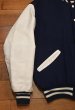 画像4: 90s DELONG NEWYORK YANKEES ヤンキース レザースリーブ バーシティジャケット アメリカ製(Navy×White/L)スタジャン (4)