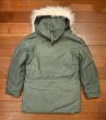 画像7: 美中古 '90y US AIR FORCE N-3B PARKA (SAGE GREEN/XS)ビンテージ 中古 (7)