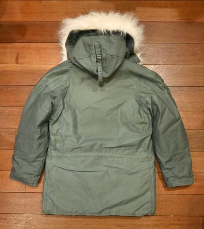 画像3: 美中古 '90y US AIR FORCE N-3B PARKA (SAGE GREEN/XS)ビンテージ 中古