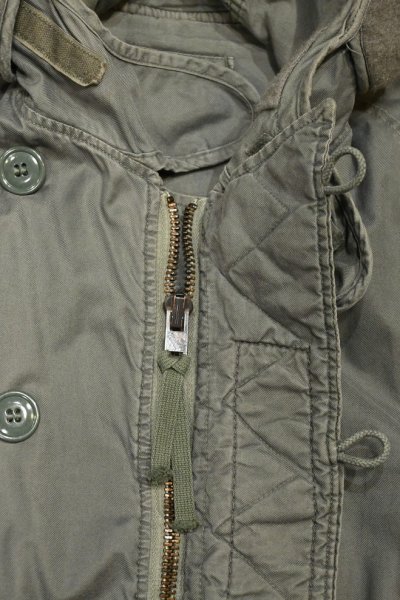 画像8: '74y US AIR FORCE CWU-8P グランドクルー用 ラビットパーカー(SAGE GREEN/M)ビンテージ 中古 (8)