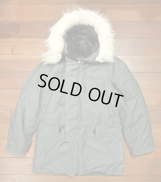 画像1: 美中古 '90y US AIR FORCE N-3B PARKA (SAGE GREEN/XS)ビンテージ 中古 (1)