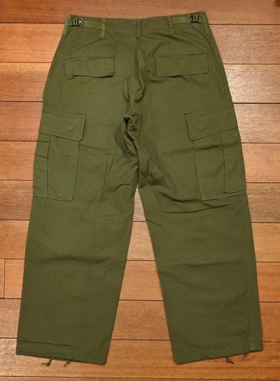 画像2: 69年 DEADSTOCK US ARMY JUNGLE FATIGUE PANTS ファティーグパンツ カーゴパンツ(SMALL-SHORT) リップストップ デッドストック