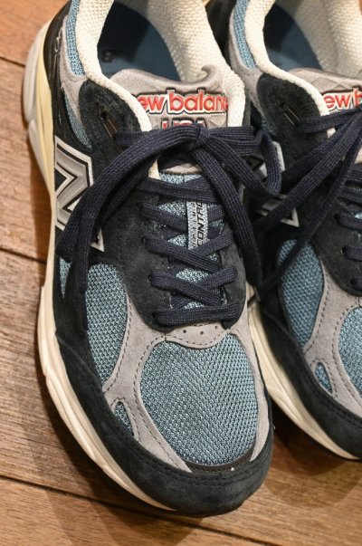 画像2: NEW BALANCE ニューバランス 990 v3 TE3 アメリカ製(NAVY/8-D)箱 スペアシューレースつき