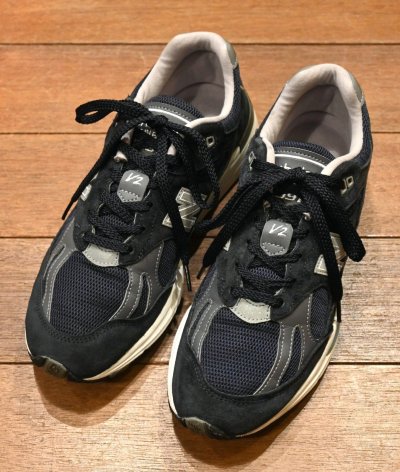 画像1: NEW BALANCE ニューバランス 991 v2 NV2 イングランド製(NAVY/9-D)箱 スペアシューレースつき