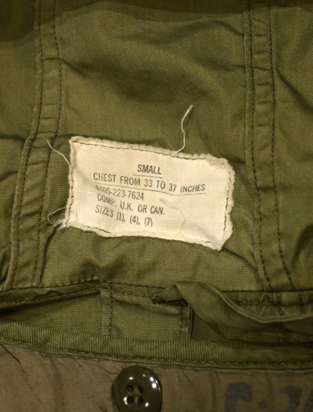 画像10: 60s US ARMY M-51 PARKA モッズコート ライナーセット(S)ビンテージ M51パーカー (10)