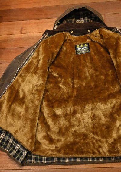 画像2: 1991'y BARBOUR SOLWAY ZIPPER ライナー/フードつき フルセット 3crown(Brown/42)バブアー ソルウェイジッパービンテージ