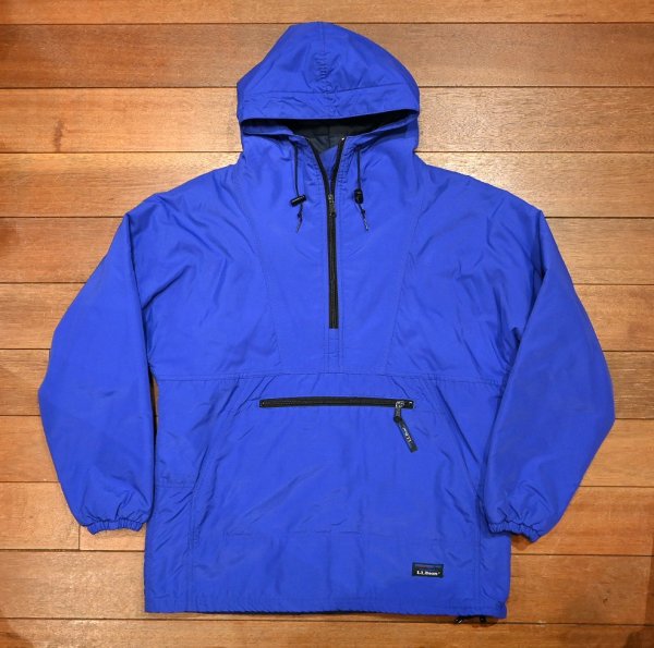 画像1: 90s LL BEAN Thinsulate Anorak 中綿入りアノラック アメリカ製 (BLUE/M-Regular) エルエルビーン LLビーン ビンテージ 中古 (1)