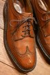 画像3: 70s Florsheim Imperial Kenmoor 93602 フローシャイム インペリアル グレインレザー ロングウィングチップ(BROWN/8-D)中古 ビンテージ (3)