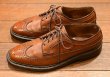 画像4: 70s Florsheim Imperial Kenmoor 93602 フローシャイム インペリアル グレインレザー ロングウィングチップ(BROWN/8-D)中古 ビンテージ (4)