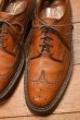 画像2: 70s Florsheim Imperial Kenmoor 93602 フローシャイム インペリアル グレインレザー ロングウィングチップ(BROWN/8-D)中古 ビンテージ (2)