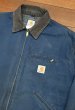 画像2: 90s CARHARTT DETROIT JACKET カーハート デトロイトジャケット(BLUE/54?)アメリカ製 ビンテージ 中古 ビッグサイズ (2)