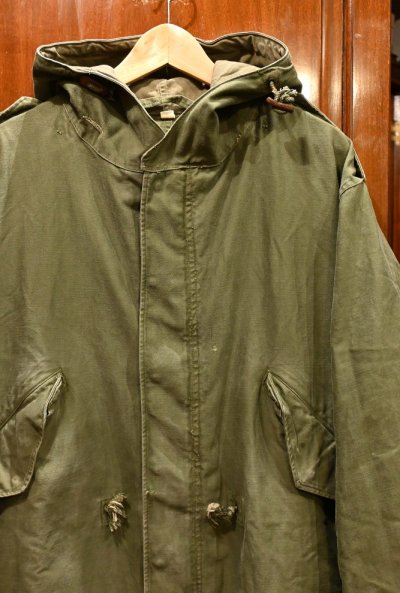 画像2: 50s US ARMY M-51 PARKA モッズコート 初期型 コットン厚生地(S)ビンテージ M51パーカー