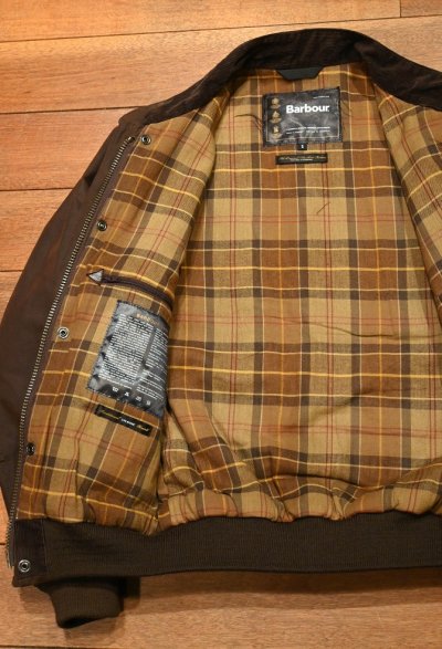 画像2: '02 BARBOUR WAX FRYER JACKET バブアー オイルド フライヤージャケット イングランド製(BROWN/S)美中古 ビンテージ