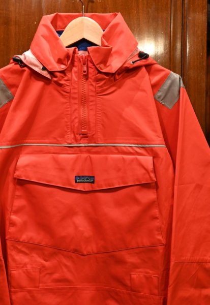 画像2: 90s PATAGONIA SAILING LONG PULLOVER パタゴニア セイリング ロングプルオーバー(朱色/S)香港製 ビンテージ (2)