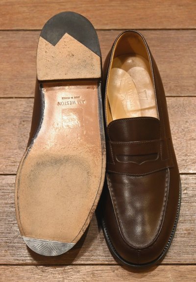 画像3: J.M WESTON Signature Loafer 180 ウェストン シグニチャーローファー(Chocolate,6 1/2-C) 美中古 箱/袋あり