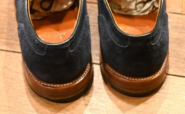 画像6: ALDEN オールデン20982 スウェードウィングチップ Leather Soul別注モデル アメリカ製(NAVY,8 1/2-D)箱無し (6)