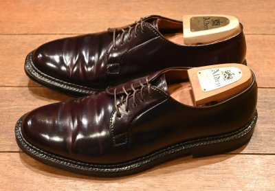 画像2: ALDEN オールデン 990 コードバンプレーントゥ アメリカ製 箱,シューツリー,シュークリームつき(BURGUNDY/8-D)バリーラスト