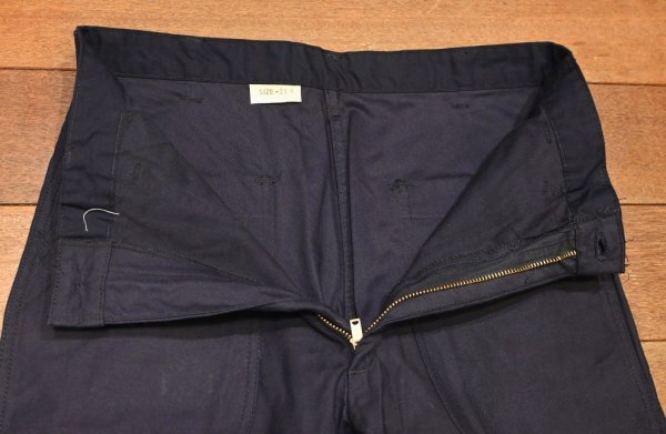 画像5: 80s US NAVY UTILITY PANTS ユーティリティパンツ (NAVY/31R)DARK BLUE ビンテージ ベイカーパンツ (5)