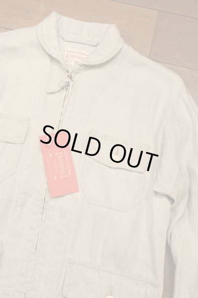 画像2: タグつき未着用品 BONCOURA リネン サマーフライトジャケット(Baige/36)ボンクラ (2)