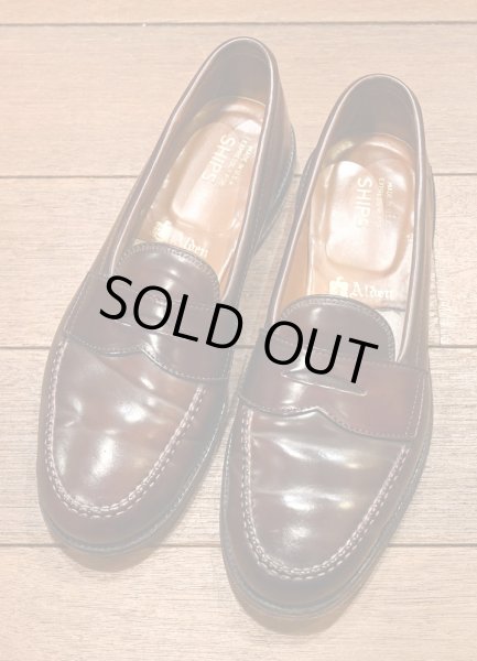 画像1: ALDEN COADOVAN LOAFER オールデンコードバンローファー SHIPS別注(Burgundy/8-D)箱,シューバック付き  (1)