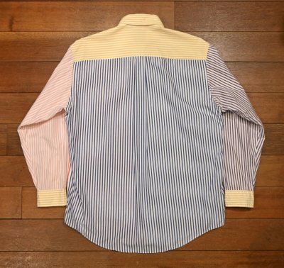 画像3: 【クリックポスト185円も可】90s BROOKS BROTHERS キャンディストライプクレイジーパターン B.Dシャツ アメリカ製(M)ビンテージ