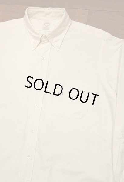 画像3: 【クリックポスト185円も可】00s BROOKS BROTHERS OX ポロカラーシャツ アメリカ製(ECRU/17-33)ビンテージ 生成り (3)