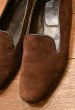 画像2: BOWHILL&ELLIOTT(ボウヒル＆エリオット)ベロアスリッパー イングランド製(BROWN/UK6)中古 (2)