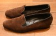 画像4: BOWHILL&ELLIOTT(ボウヒル＆エリオット)ベロアスリッパー イングランド製(BROWN/UK6)中古 (4)