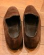 画像5: BOWHILL&ELLIOTT(ボウヒル＆エリオット)ベロアスリッパー イングランド製(BROWN/UK6)中古 (5)