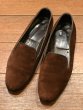 画像1: BOWHILL&ELLIOTT(ボウヒル＆エリオット)ベロアスリッパー イングランド製(BROWN/UK6)中古 (1)