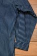 画像11: 【クリックポスト185円も可】90s RRL RALPHLAUREN ダブルアールエル インディゴ バンドカラーシャツ 三ツ星タグ ピックアップトラックタグ(L)ビンテージ 中古 (11)