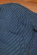 画像9: 【クリックポスト185円も可】90s RRL RALPHLAUREN ダブルアールエル インディゴ バンドカラーシャツ 三ツ星タグ ピックアップトラックタグ(L)ビンテージ 中古 (9)