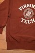 画像6: 90s CHAMPION REVERSEWEAVE チャンピオン リバースウィーブ クルーネック "VIRGINIA TECH"アメリカ製(Burgundy/XXL)ビンテージ (6)