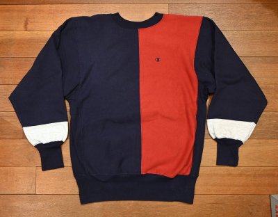画像1: 90s CHAMPION REVERSEWEAVE チャンピオン リバースウィーブ クレイジーパターン アメリカ製(XL)ビンテージ