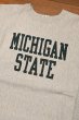 画像2: 80s CHAMPION REVERSEWEAVE チャンピオン リバースウィーブ クルーネック "MICHIGAN STATE"染み込み アメリカ製(Gray/L)ビンテージ (2)
