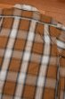 画像12: 【クリックポスト185円も可】50s B.V.D チェック オープンカラーシャツ 長袖(Brown×Black/16-16 1/2 L)ビンテージ 中古 (12)