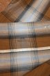 画像10: 【クリックポスト185円も可】50s B.V.D チェック オープンカラーシャツ 長袖(Brown×Black/16-16 1/2 L)ビンテージ 中古 (10)