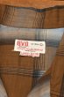 画像8: 【クリックポスト185円も可】50s B.V.D チェック オープンカラーシャツ 長袖(Brown×Black/16-16 1/2 L)ビンテージ 中古 (8)