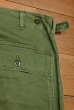 画像11: 50s U.S ARMY UTILITY TROUSERS コットンサテン ベイカーパンツ初期型 ボタンフライ サイドアジャスターつき(MEDIUM)ビンテージ中古 (11)