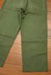 画像10: 50s U.S ARMY UTILITY TROUSERS コットンサテン ベイカーパンツ初期型 ボタンフライ サイドアジャスターつき(MEDIUM)ビンテージ中古 (10)