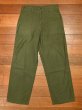画像1: '70 U.S ARMY UTILITY TROUSERS コットンサテン ベイカーパンツ フロントジップ(表記W32L31) ビンテージ 中古 (1)