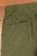 画像11: '70 U.S ARMY UTILITY TROUSERS コットンサテン ベイカーパンツ フロントジップ(表記W32L31) ビンテージ 中古 (11)